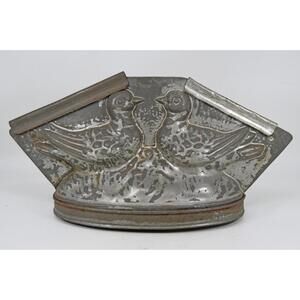 Antique Sommet France Metal Chocolate Ice Cream Mold Love Birds Turtle Doves